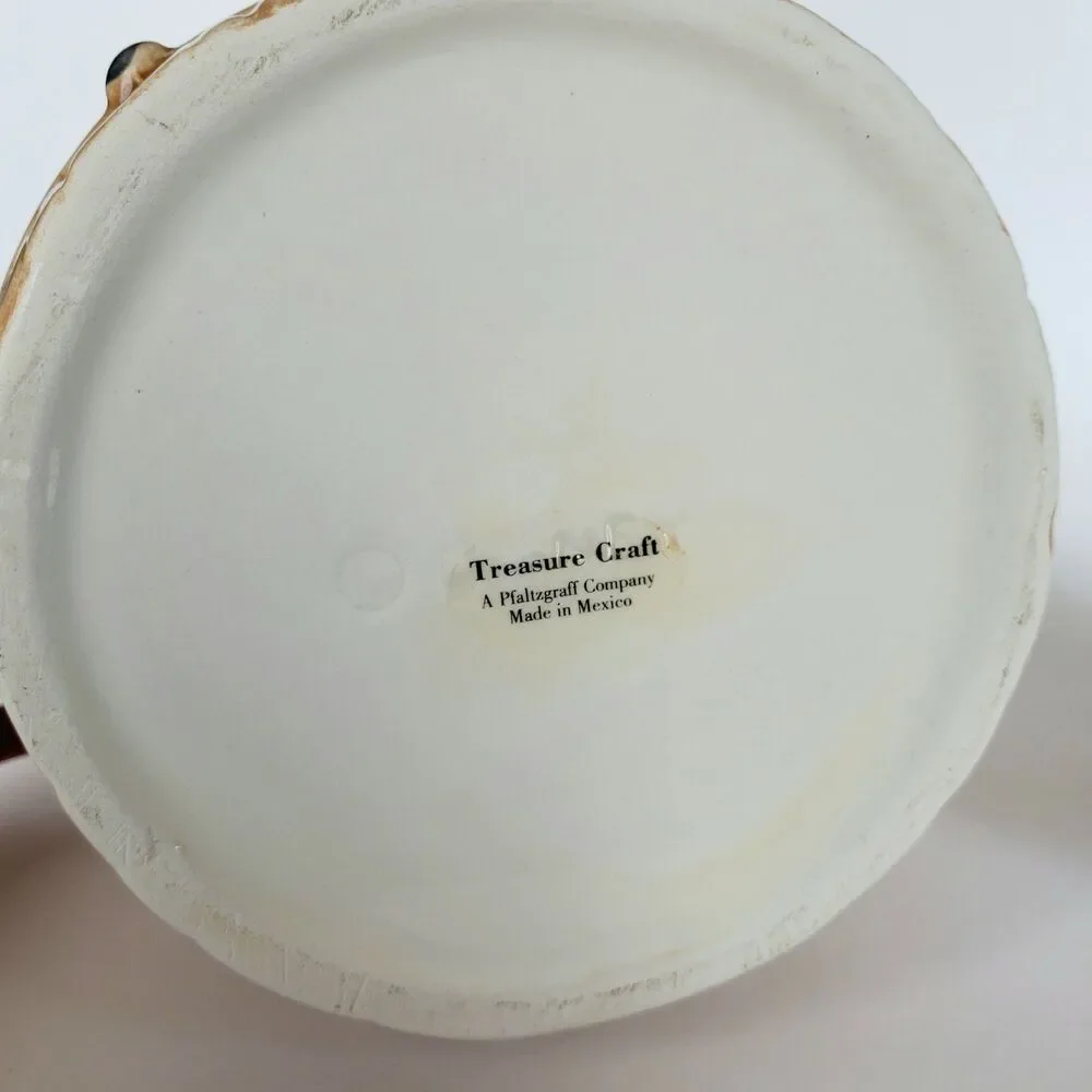 Homegrown Mickey Tomato Farmer Cookie Jar Barrel Treasure Craft Vintage Disney
